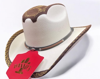 Toddler/ Baby Cowboy Hat. Kids Western Hat for Boys. White Straw Cowboy Hat. Sombrero Vaquero De Nino.