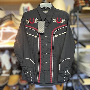 Men’s Embroidered Western Shirt. Cowboy Long Sleeve Button up Shirt. Mexican Embroidered Shirt. Camisa Vaquera Charra. Camisa Bordado.
