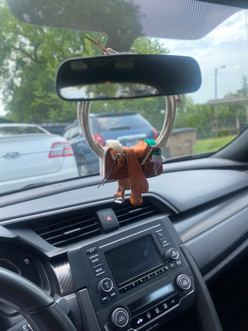 Rear View Mirror Decor. Rear Mirror Decoration. Western Style Decoration. Rear View Mirror