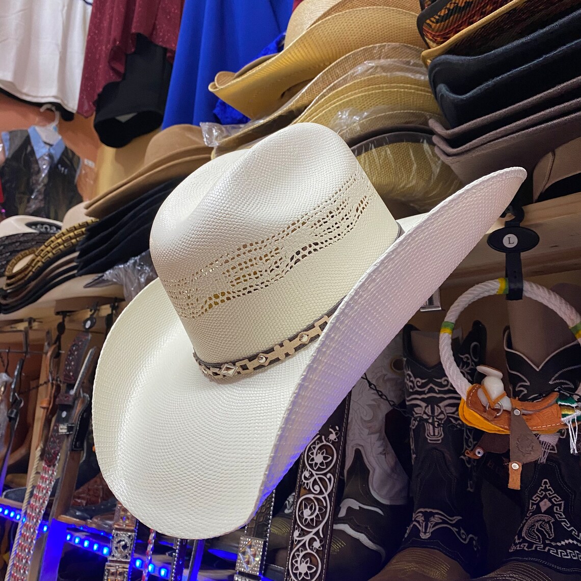 Mens White Cowboy Hat. Mens Western Cowboy Hat. Mens Ranch Style Cowboy
