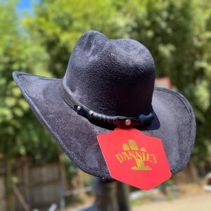 Kid’s Black Cowboy Hat. Toddler Suede Western Hat. Rodeo Hat for Boys and Girls. Baby Cowboy Hat for Costume. Sombrero Para Niño.