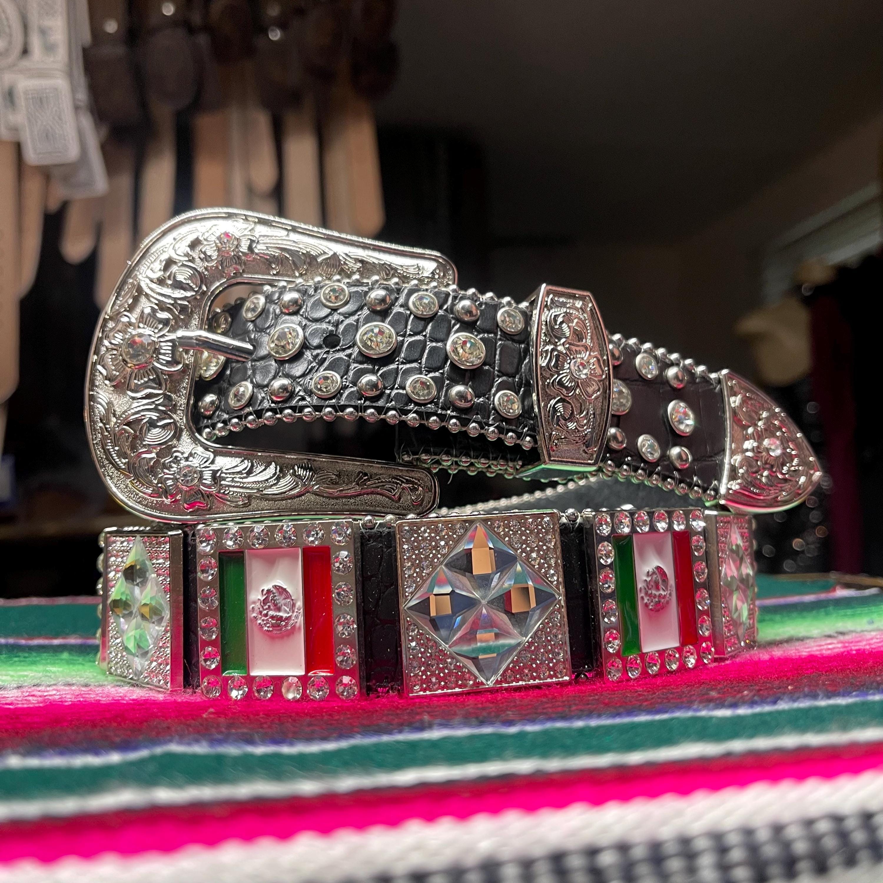 Rhinestone Western Belt BKE Glitz Leather Western Belt - Women main image 3