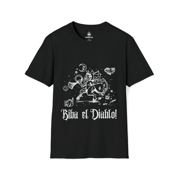 Biba El Diablo T shirt Devilish Medieval Art Hallows Eve Humor Tee