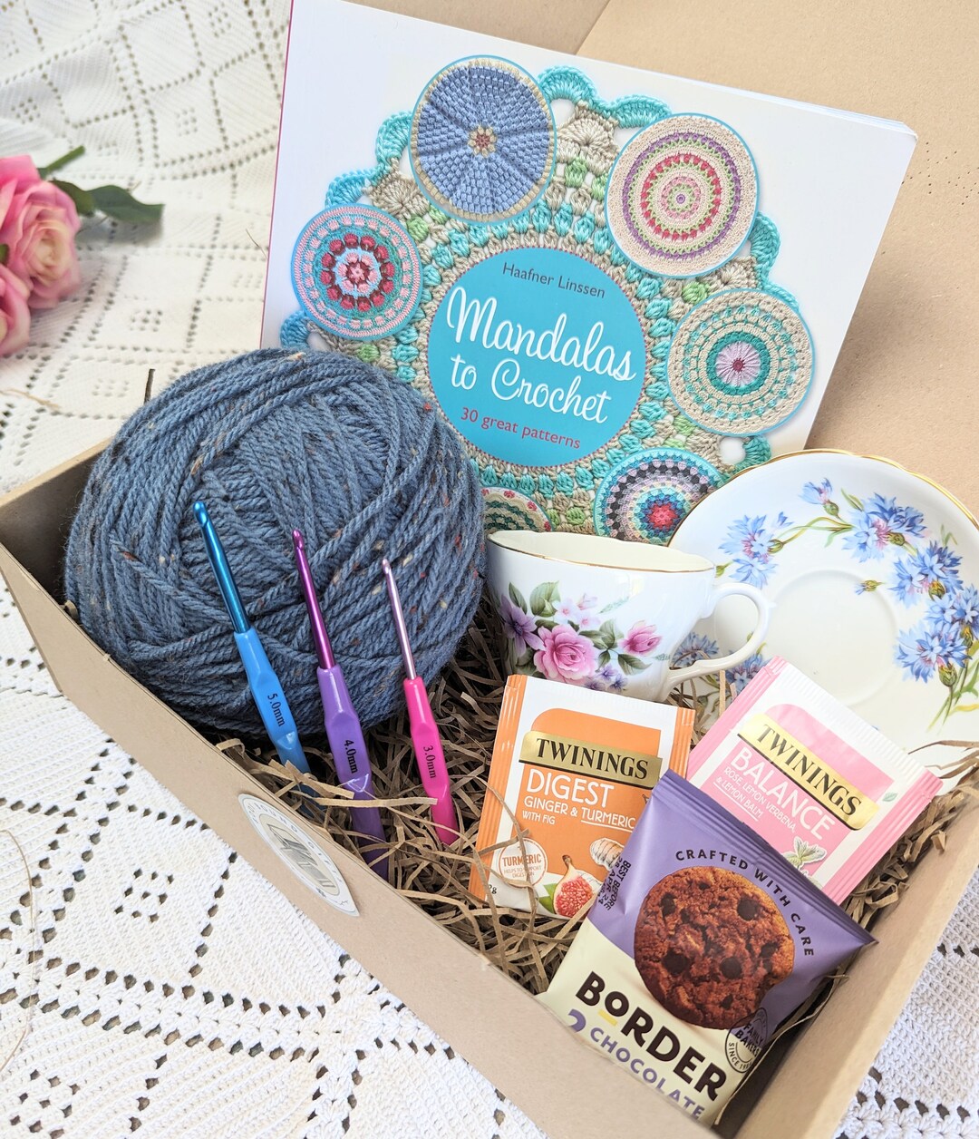 Crochet Gift Set Crochet Mandalas Eco Friendly Vintage Etsy UK
