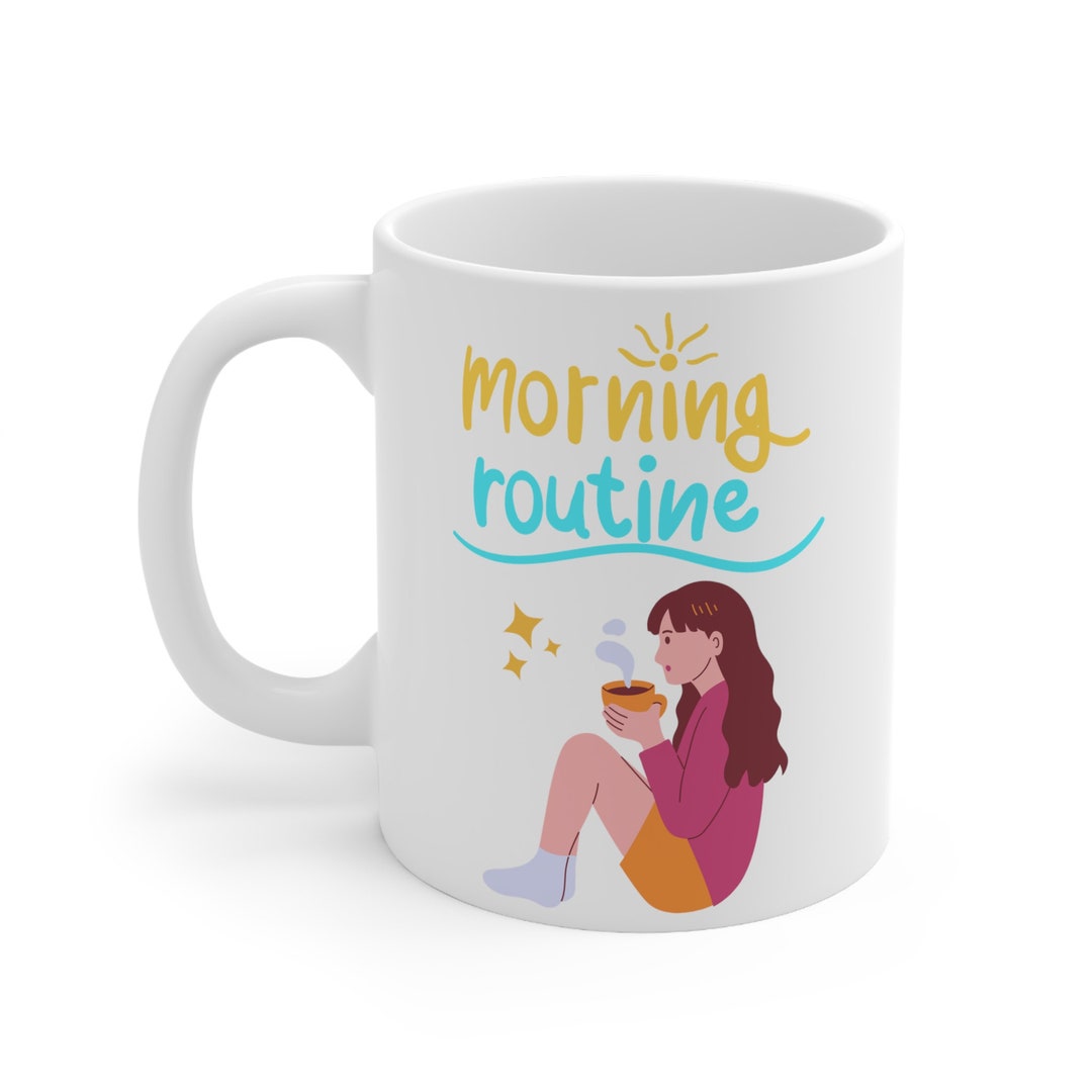 Morning Routine Mug Morning Routine Mug, Jug, Family, Gift For, Coffee Cup, Lovely, Mugs ...