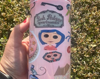 Coralin Tumbler: 12 oz Stainless Steel Water Bottle for Kids