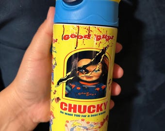 Chucky and Tiff Horror Movie 12 oz Kids Tumbler