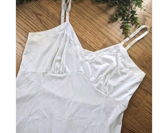 14/36Vintge JCPenny Full Dress Slip Bridal Boudoir Nylon Lingerie Nightie