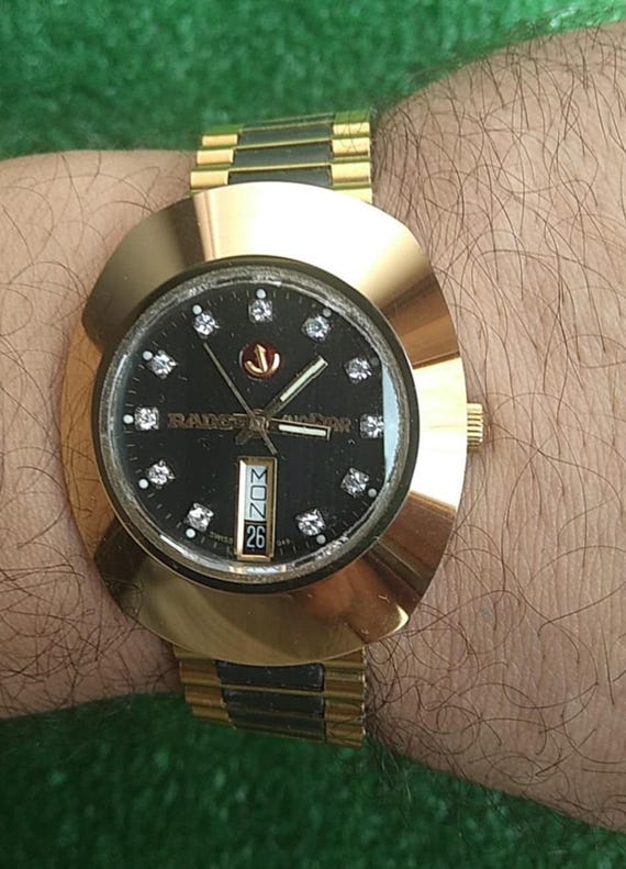Genuine Rado Diastar Automatic Plated Gold Swiss Men Watch Etsy UK
