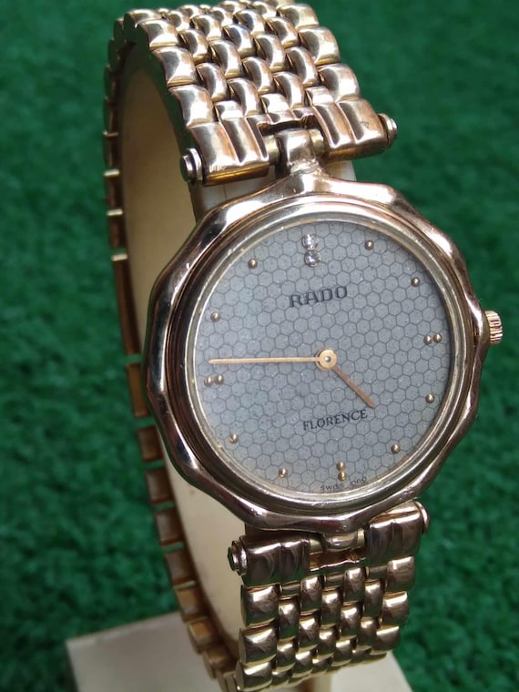 Genuine RADO FLORENCE Swiss Gold Plated Quartz Watch Etsy UK