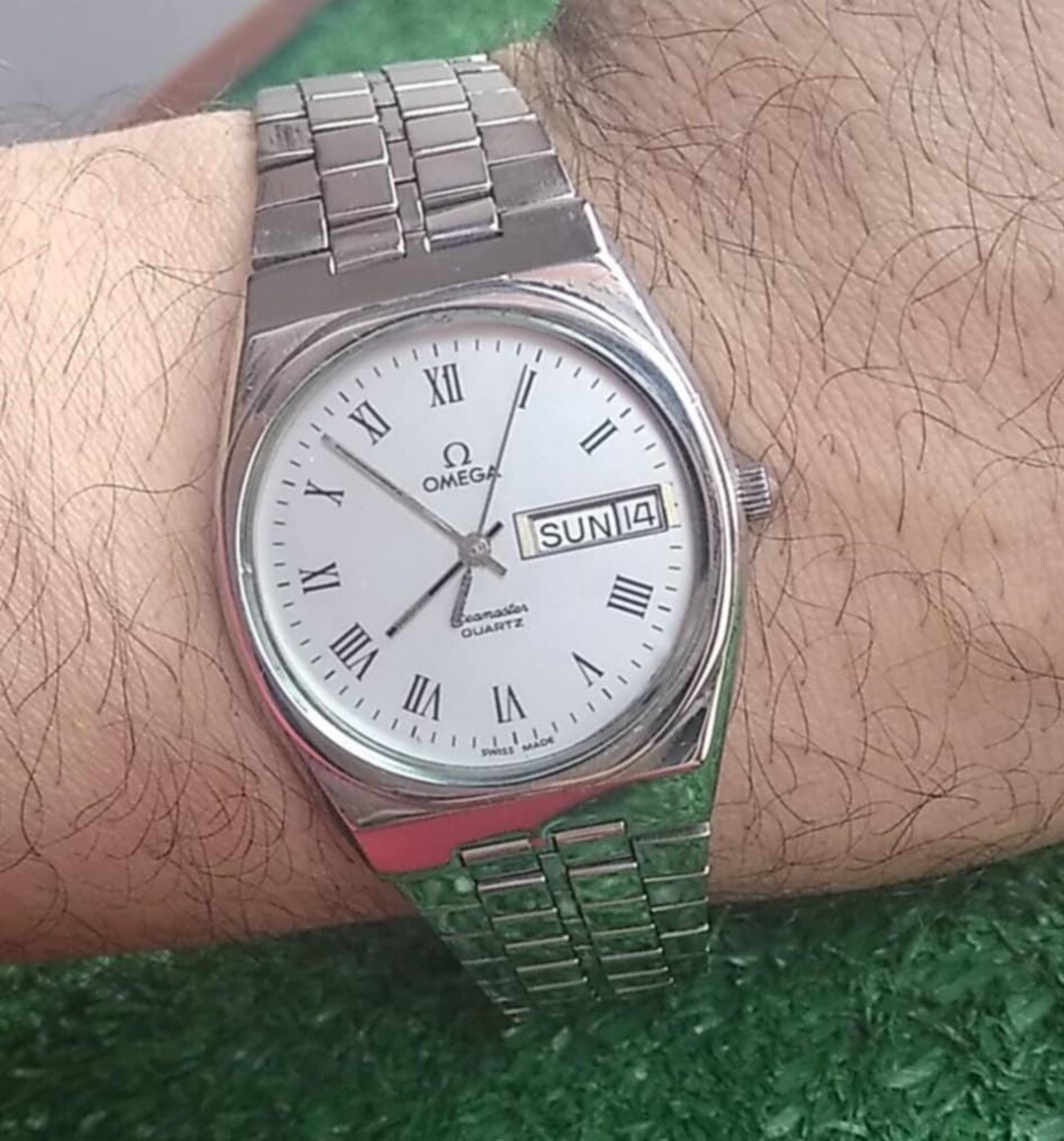 Genuine Omega Seamaster Limited Edition Swiss Silver Dial Quartz Watch Etsy Canada