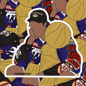 Kobe Bryant NBA Finals Celebration Sticker