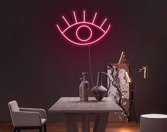 Eye Neon Sign| Neon Wall Hang| Aesthetic Neon Sign