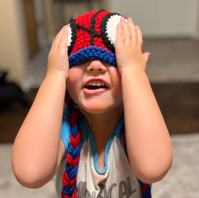 Spiderman Crochet Beanie Etsy