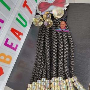 Kids braided ponytails extensions