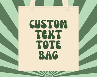 Custom Personalized Canvas Tote Bag | Handmade Trendy Tote Bag for Farmer's Market, Summer, & Beach by JettStudioDesigns (PREORDER)