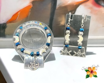 Blue Triple Moon Set