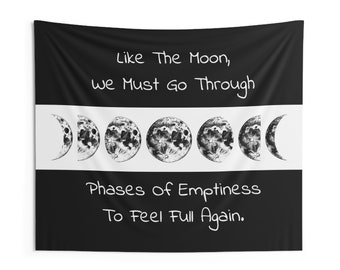 Moon Phases Wall Tapestries