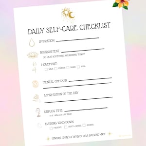 Self-Care Starter Kit: Moon Ritual, Chakra Check-In, Self-Love Journal (PDF Download)