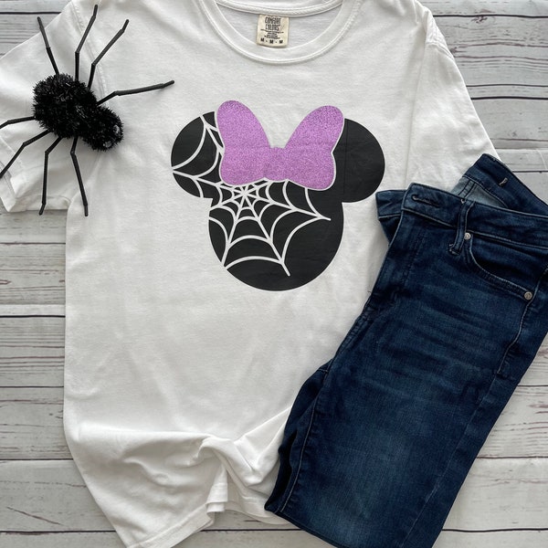 Minnie Mouse Spiderweb Halloween Shirt