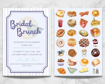 Bridal Brunch Invitation Template | Custom Bridal Shower Invite