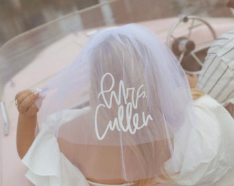 Personalized Bridal Veil