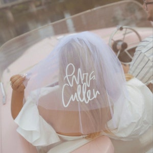 Personalized Bridal Veil