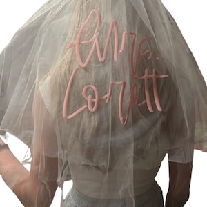 Personalized Bridal Veil image 3