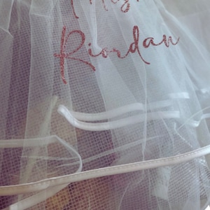 Personalized Bridal Veil image 5