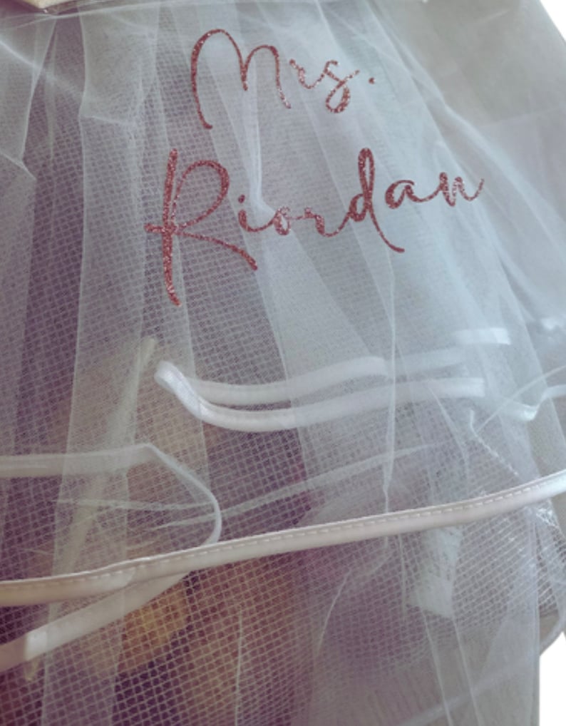 Personalized Bridal Veil image 5