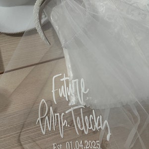 Personalized Bridal Veil image 2