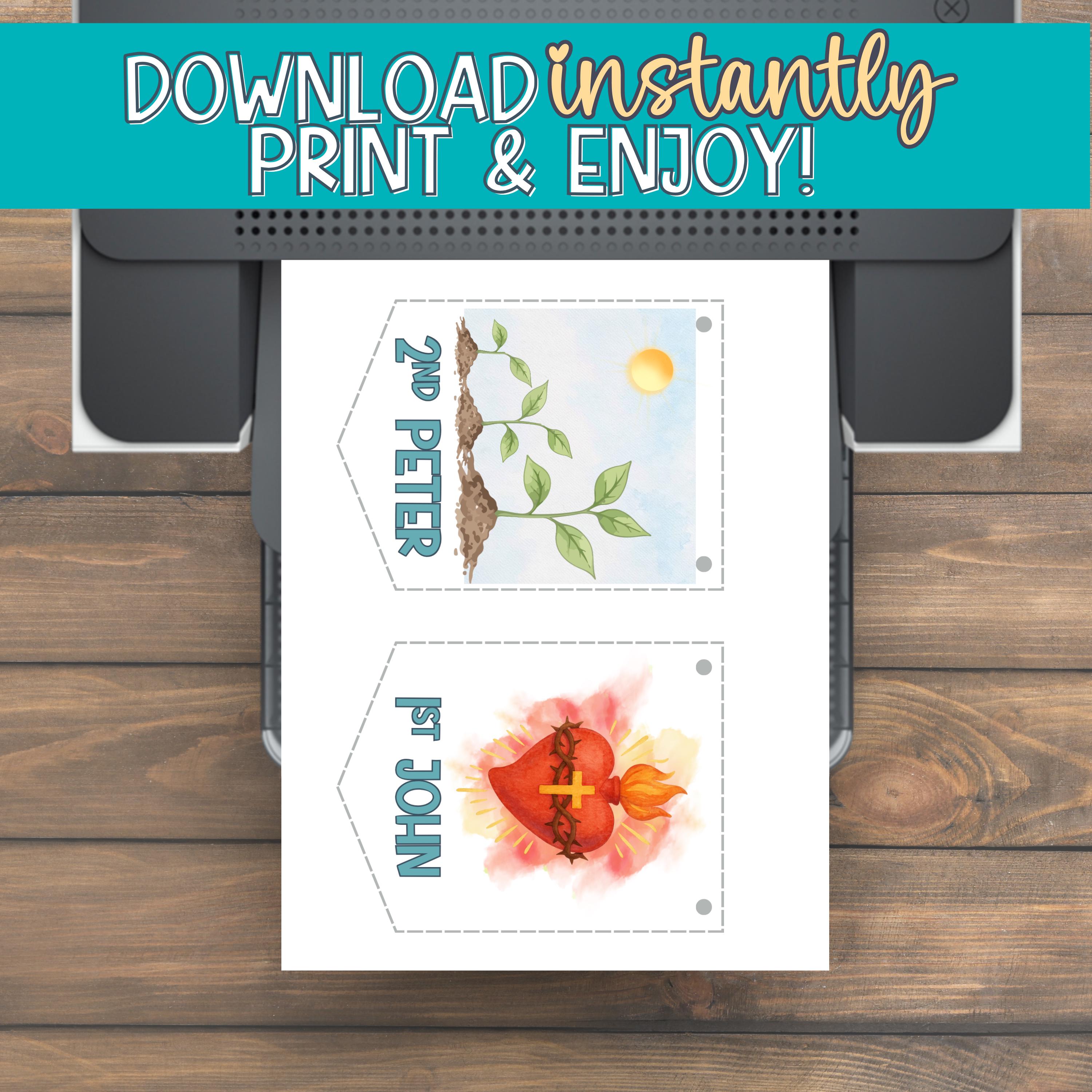 New Testament Books of the Bible Printable Banner | Sunday School ...