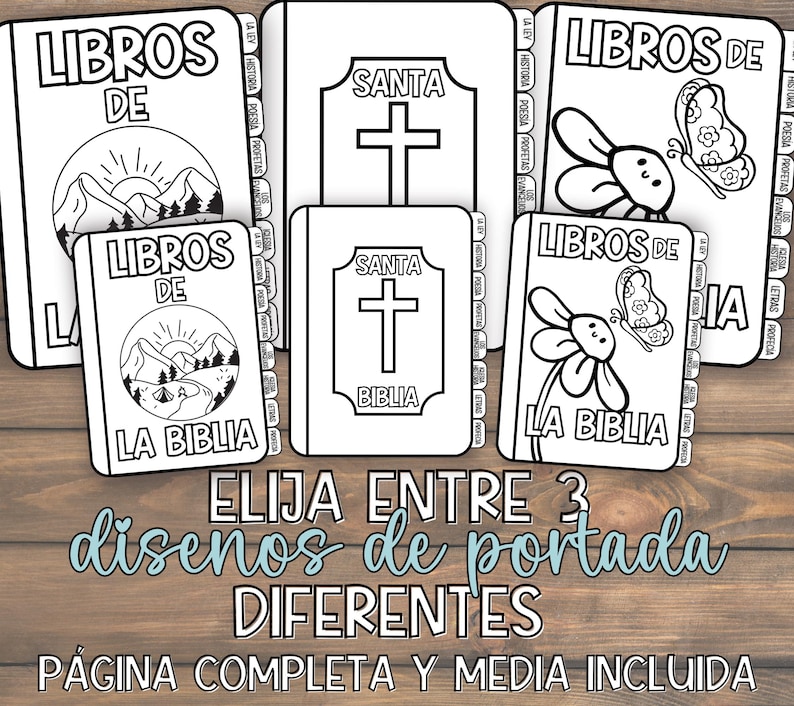 Books of the Bible SPANISH Memory Craft Coloring Flipbook | Sunday ...