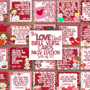 Afdrukbare valentijnskaarten bijbelvers | Christelijke Valentijnskaarten | Kaarten met liefdesteksten | De liefde van God | Prikborddecoratie februari