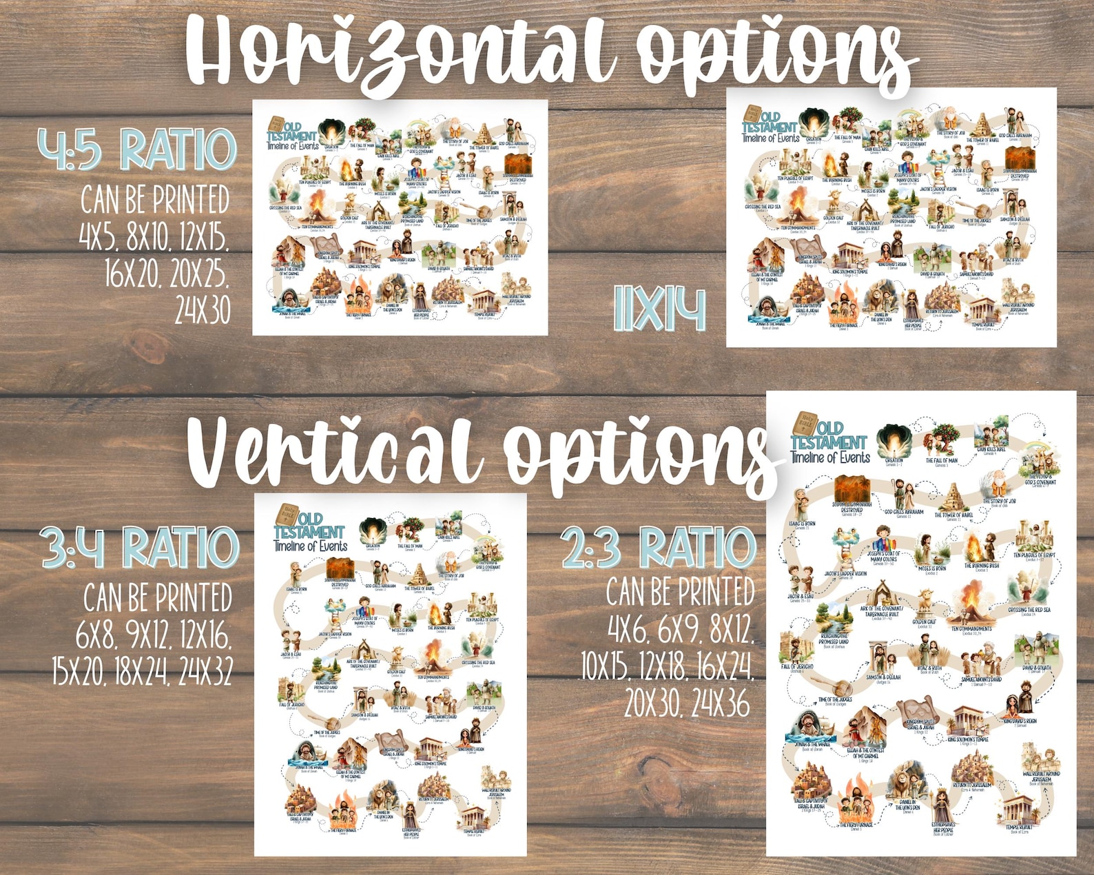Bible Timeline for Kids Old Testament | Printable Educational Resource ...