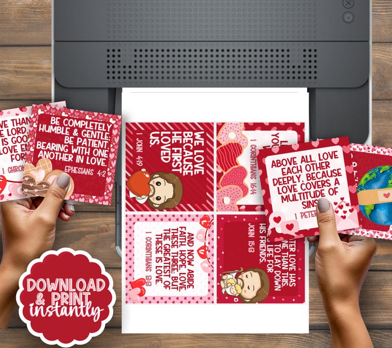 Printable Bible Verse Valentine Cards NKJV | Christian Valentines ...