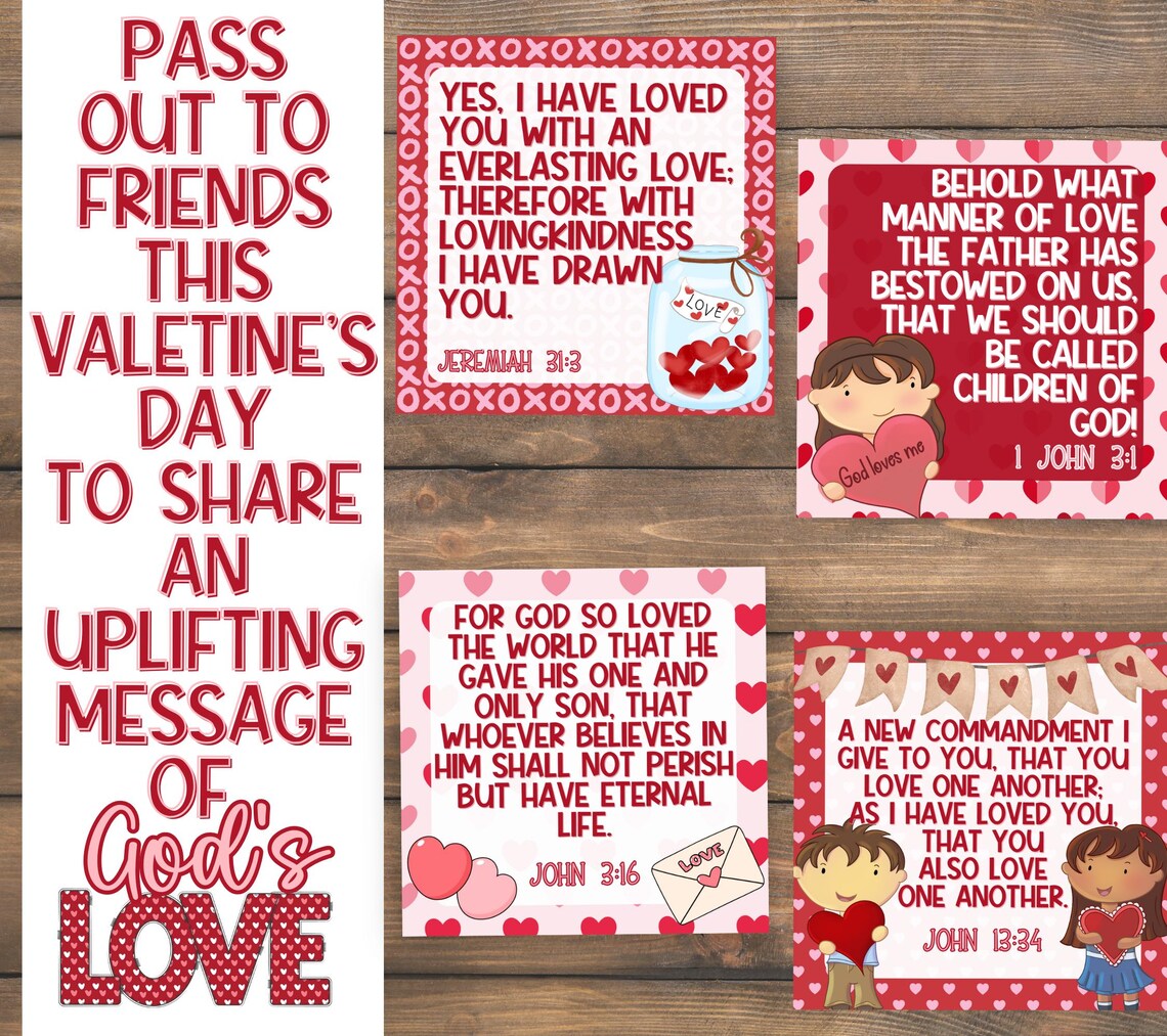 Printable Bible Verse Valentine Cards NKJV | Christian Valentines ...