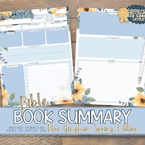 Books Of The Bible Summary Printable | Beginner Bible Study | Scripture Journaling | Build Your Own Binder | Scripture Notetaking | Timeline