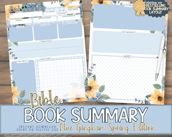 Books Of The Bible Summary Printable | Beginner Bible Study | Scripture Journaling | Build Your Own Binder | Scripture Notetaking | Timeline