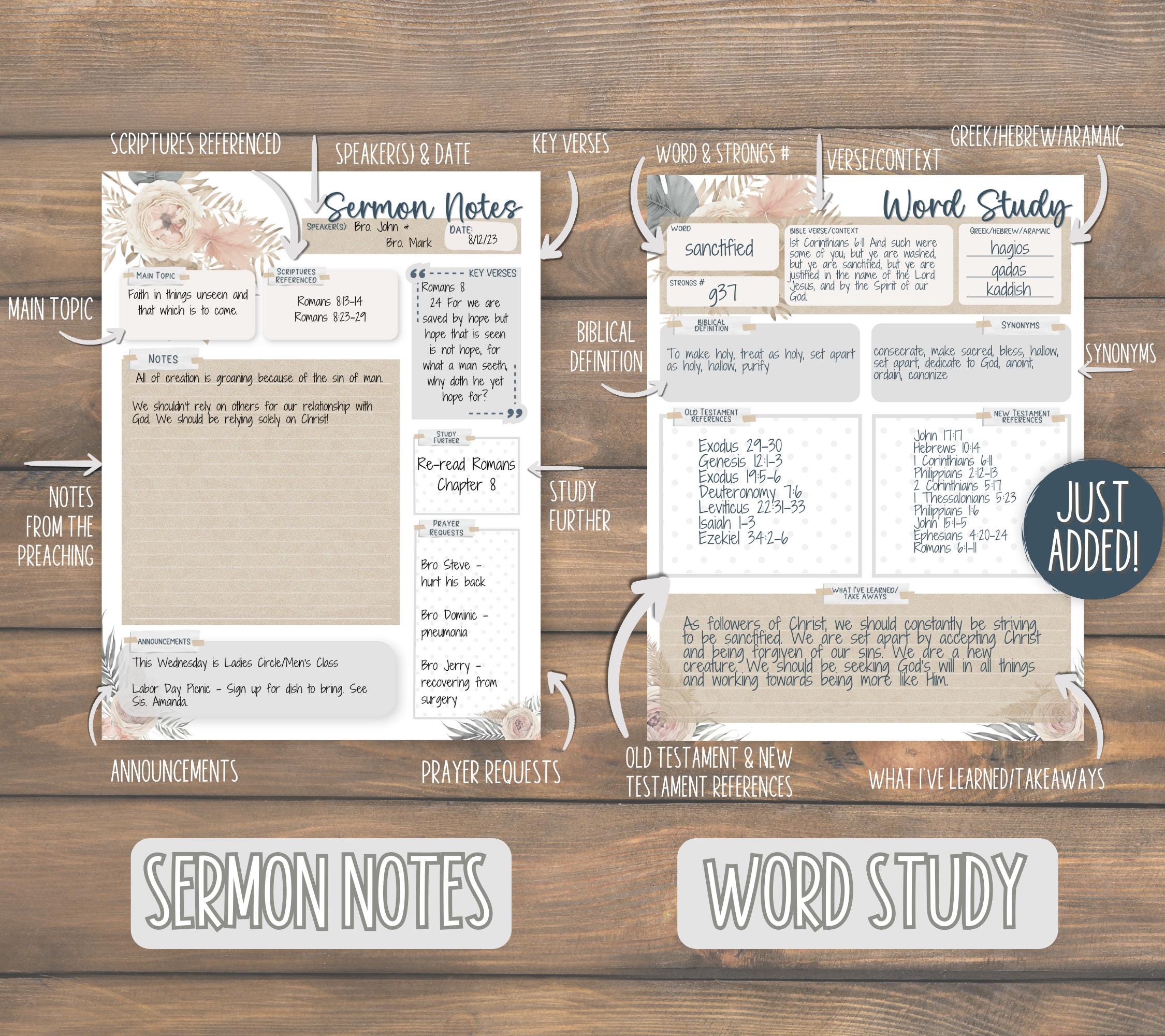 Bible Study Printables Beginners BEIGE | Binder Bundle | Scripture ...