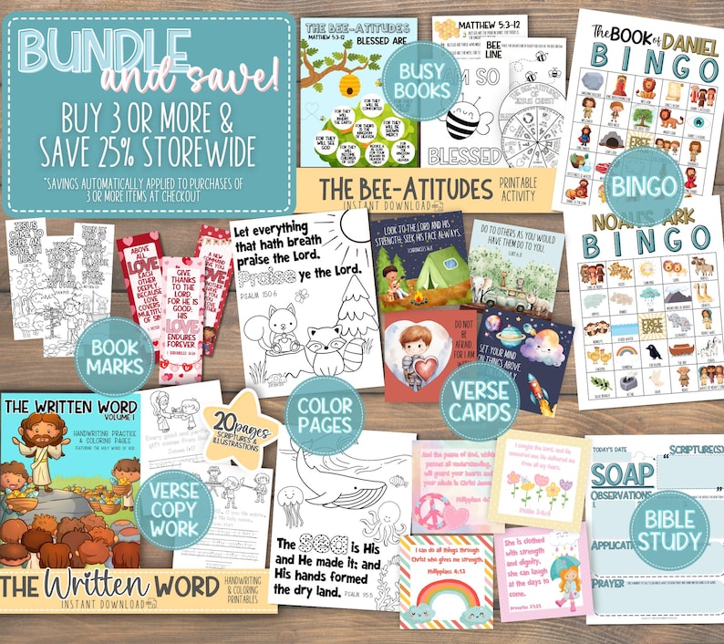 Books of the Bible Game Kids Memory Sorting Activity | Printable Church Learning | Sunday School Lesson | Youth Ministry | Homeschool Work image 10