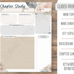 Bible Chapter Summary Journaling Worksheet | Beginner Bible Study ...