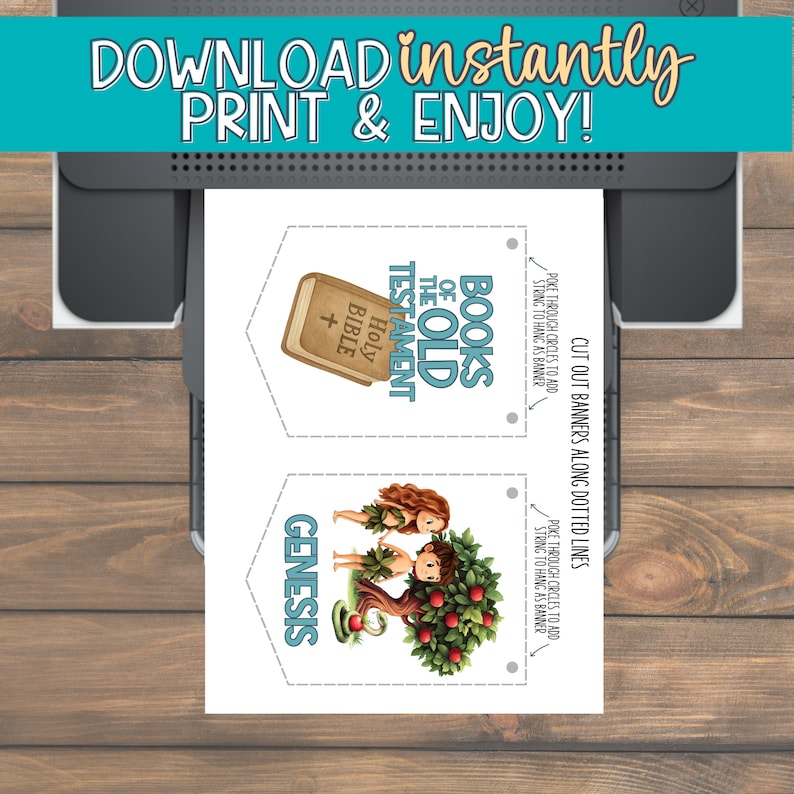Old Testament Books of the Bible Banner | Printable Christian ...