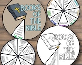 Books of the Bible Spinner Color Wheel | Sunday School Craft | Hands On Activity Kids | Christian Homeschool Memory Game | Youth Ministry