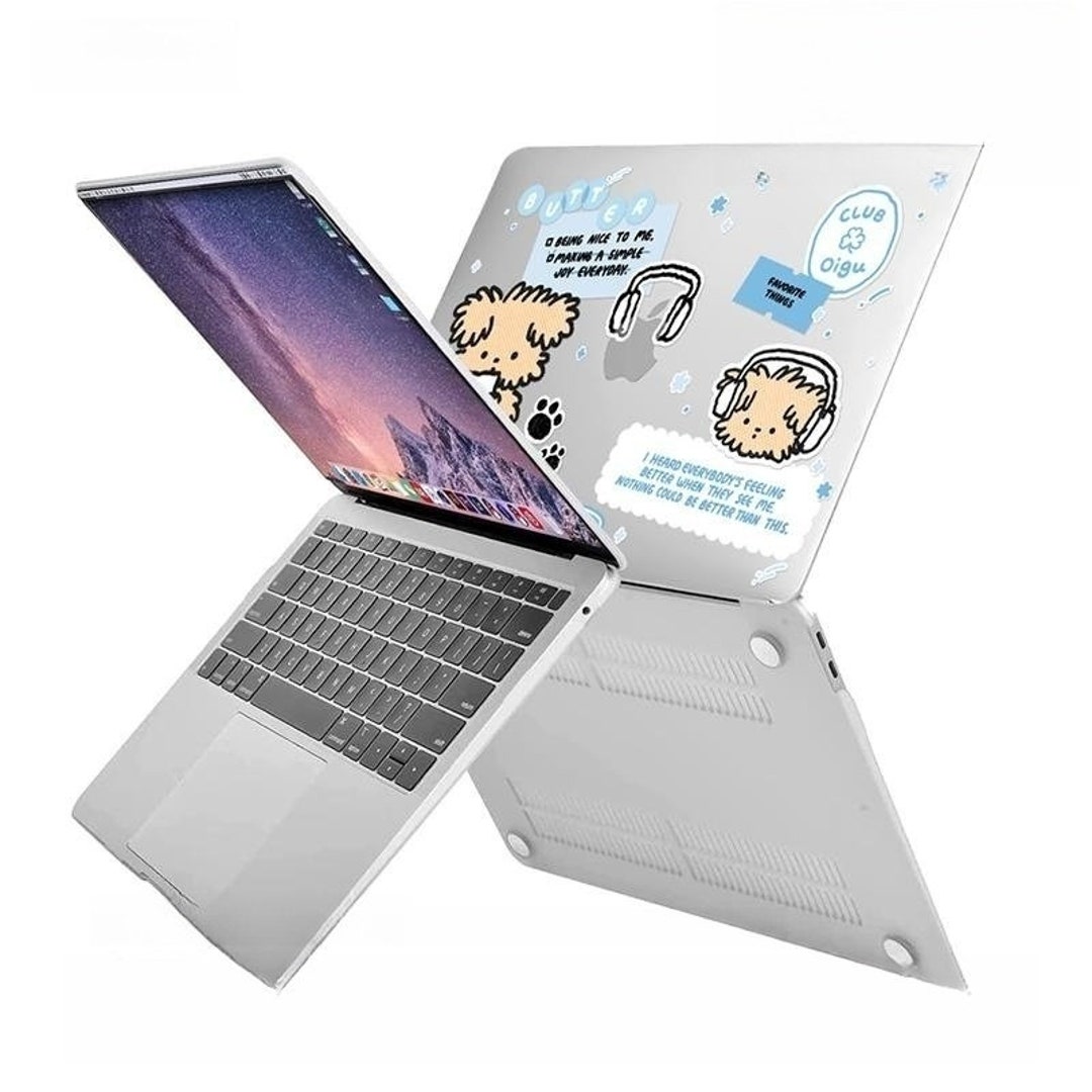 Butter Cheese Cheese Puppy Minimalist Girly Cute Laptop Case Etsy