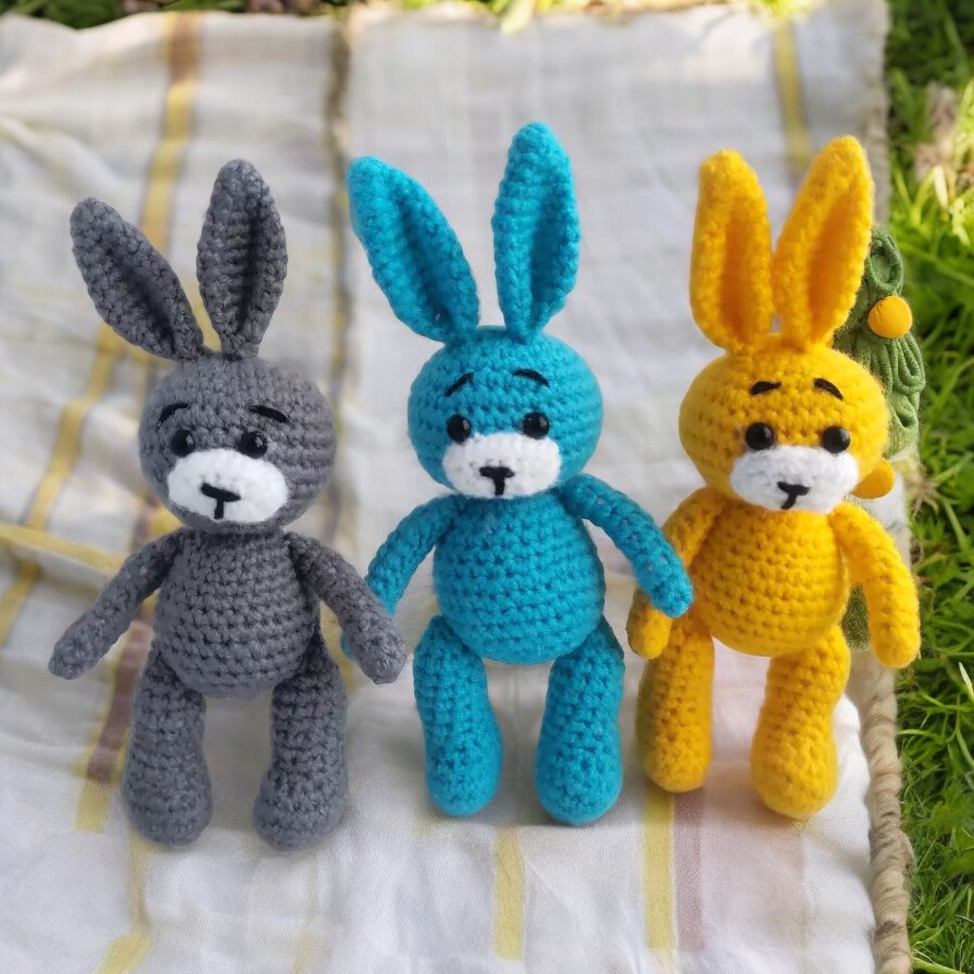 Easy Colorful Crochet Bunny Pattern DIY Amigurumi Tutorial for ...
