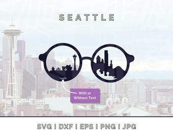 Mikrofaser-Sonnenbrille: Wahrzeichen Silhouette Vektor SVG, PNG, JPG (Digitaler Download für Cricut etc.)