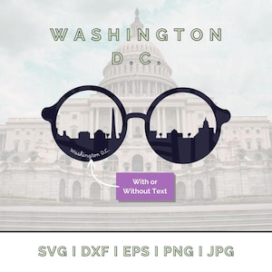 Washington D.C. Skyline Sunglasses Vector (Digital Download)