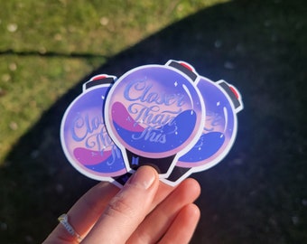 CLOSER THAN THIS by Jimin Army Bomb Sticker