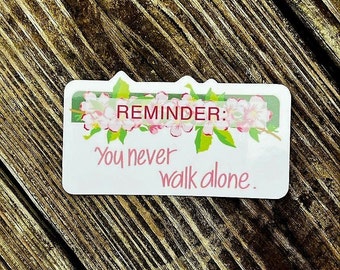 BANGTAN Album You Never Walk Alone Inspired Reminder Sticker